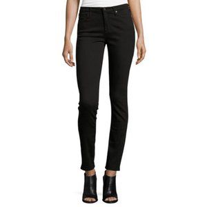 AG Prima Mid Rise Cigarette Jeans, Black
